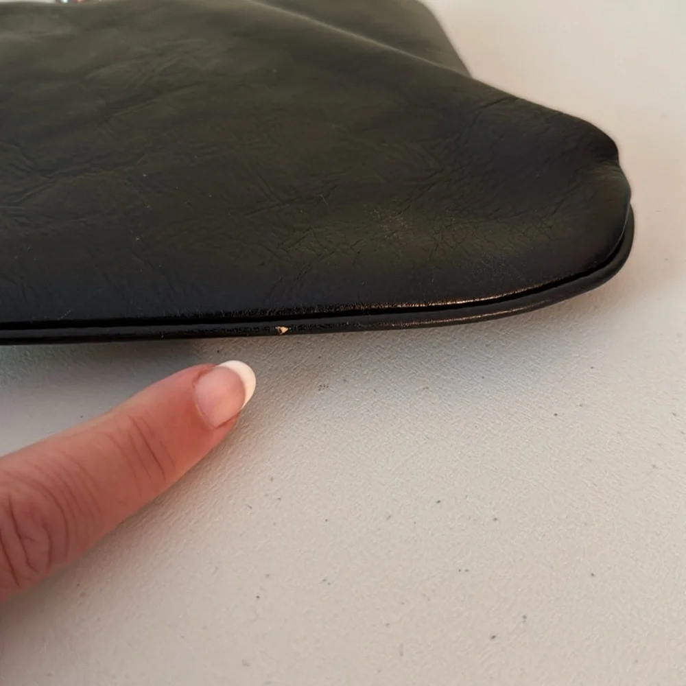 HOBO Kisslock Triple Chain Leather Bag in Black - Picture 5 of 6